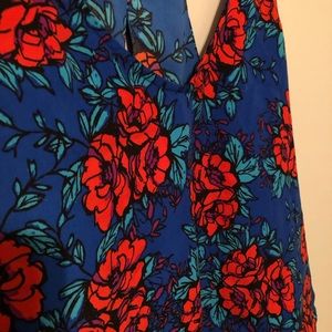 Floral Blue Pattern Tank